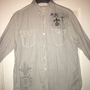 ROUTE 66 long sleeve casual button down